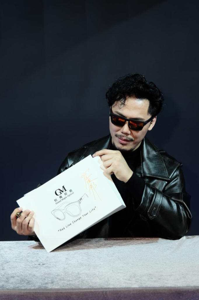 VIP guest receiving gift at brand launch event