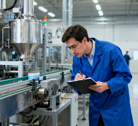 Factory quality control inspection for supply chain management